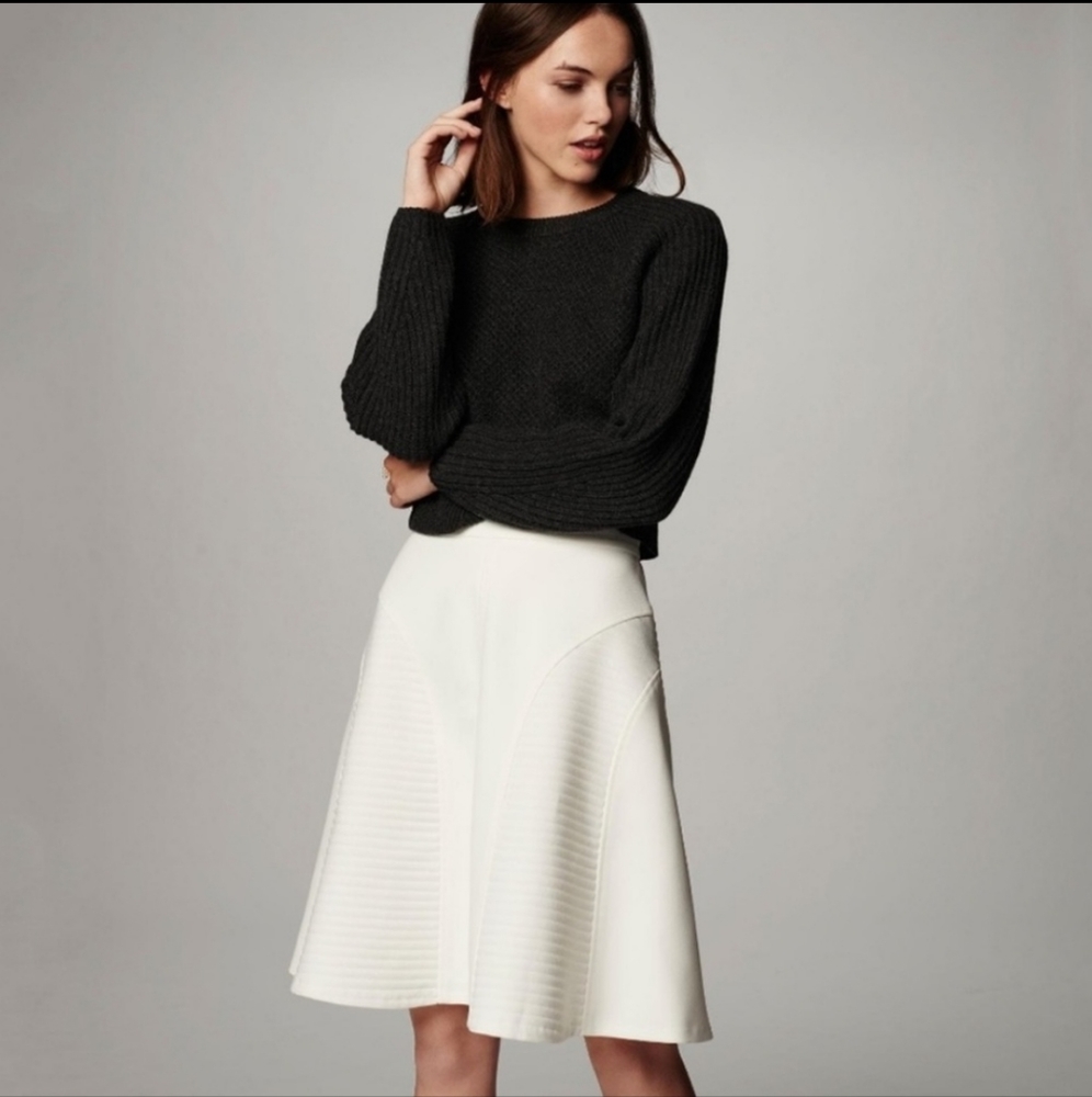 CLUB MONACO CREAM LINED NWT MANJULA SKIRT SIZE 10